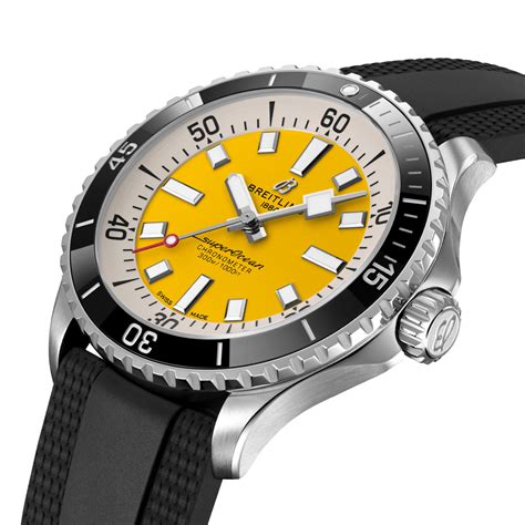 breitling superocean 42 gelb|breitling superocean 42mm review.